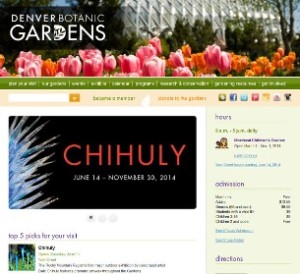 Denver Botanic Gardens hosts Dale Chihuly, June 14, 2014 - November 30, 2014
